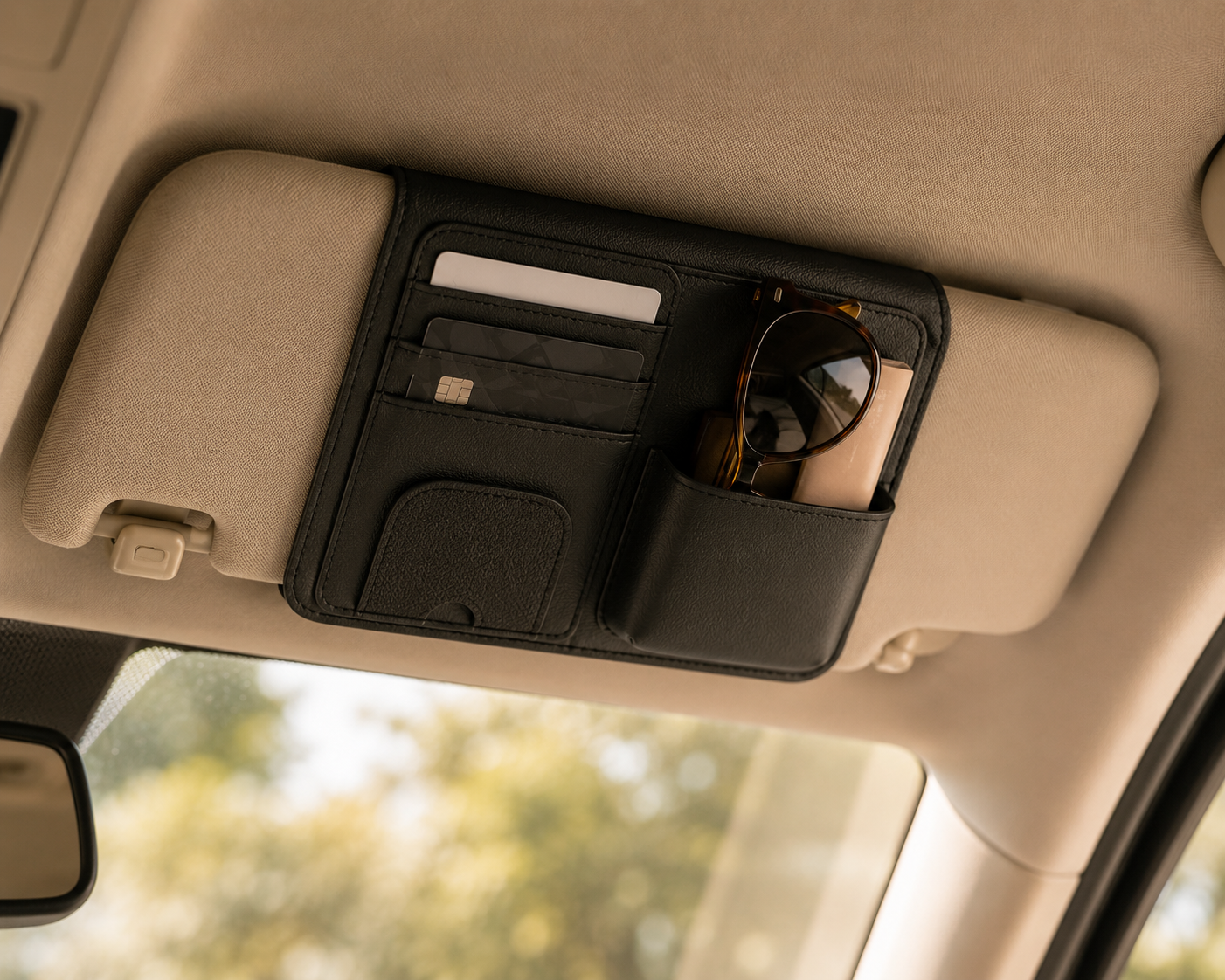 Car Sun Visor Essentials Organizer