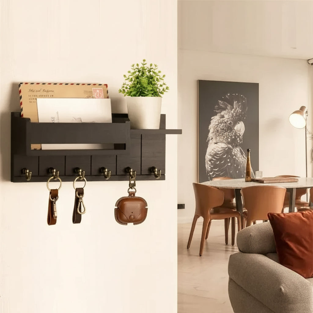 Rustic Wood Key Holder