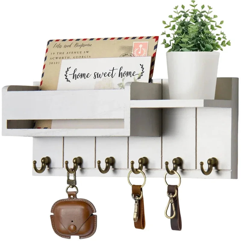 Rustic Wood Key Holder