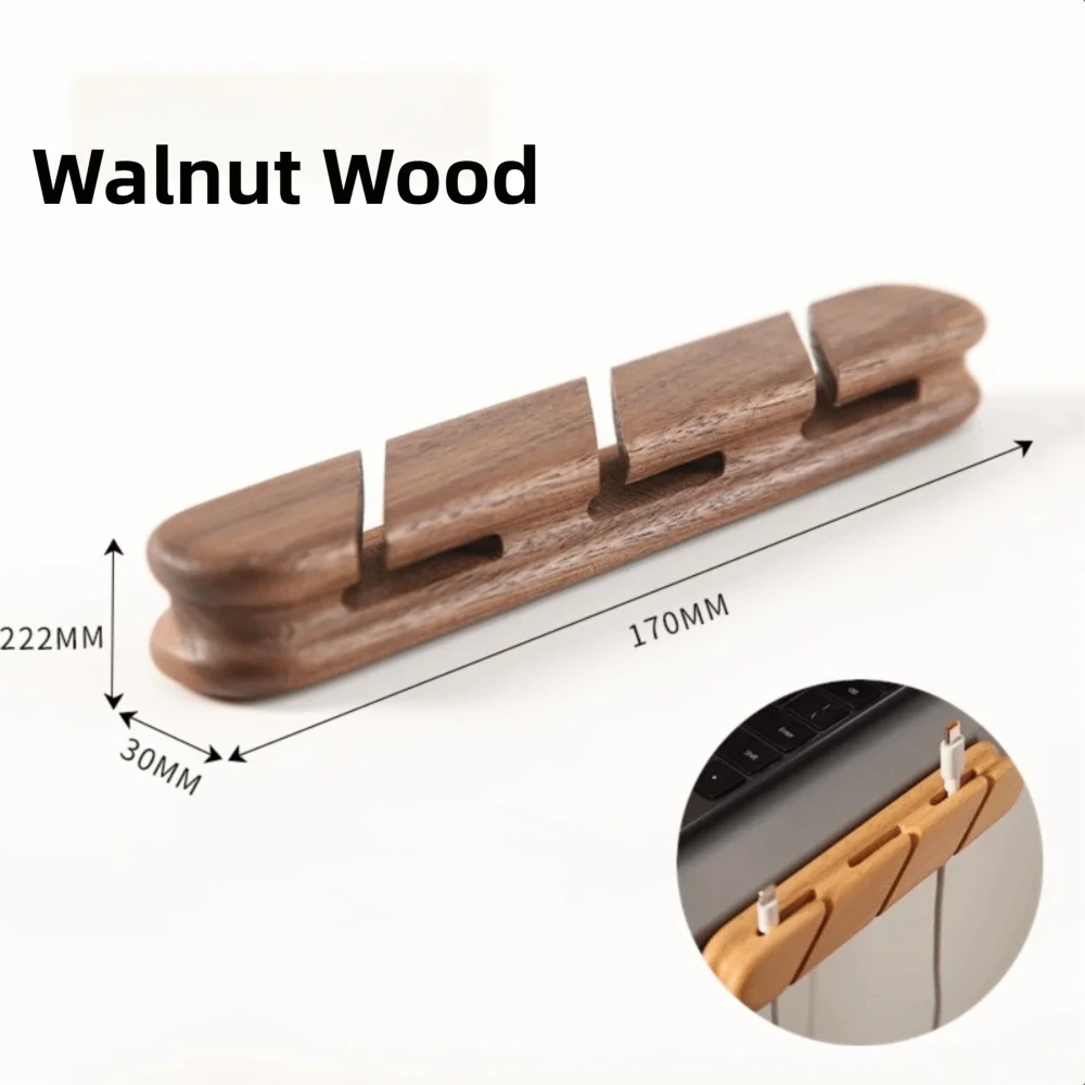 Wooden Cable Management Holder