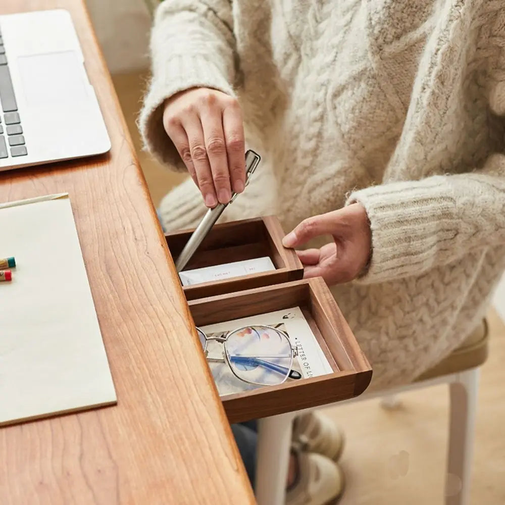 Wooden Under-Desk Storage Drawer