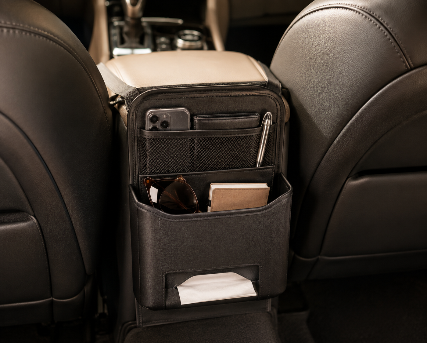 Double-Sided Car Seat Storage Organizer