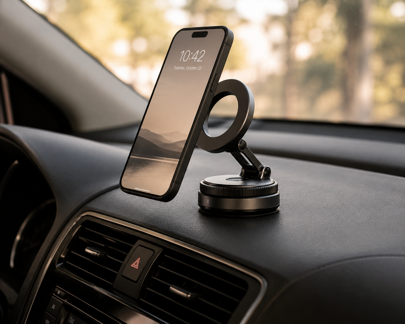360° Magnetic Vacuum Phone Mount