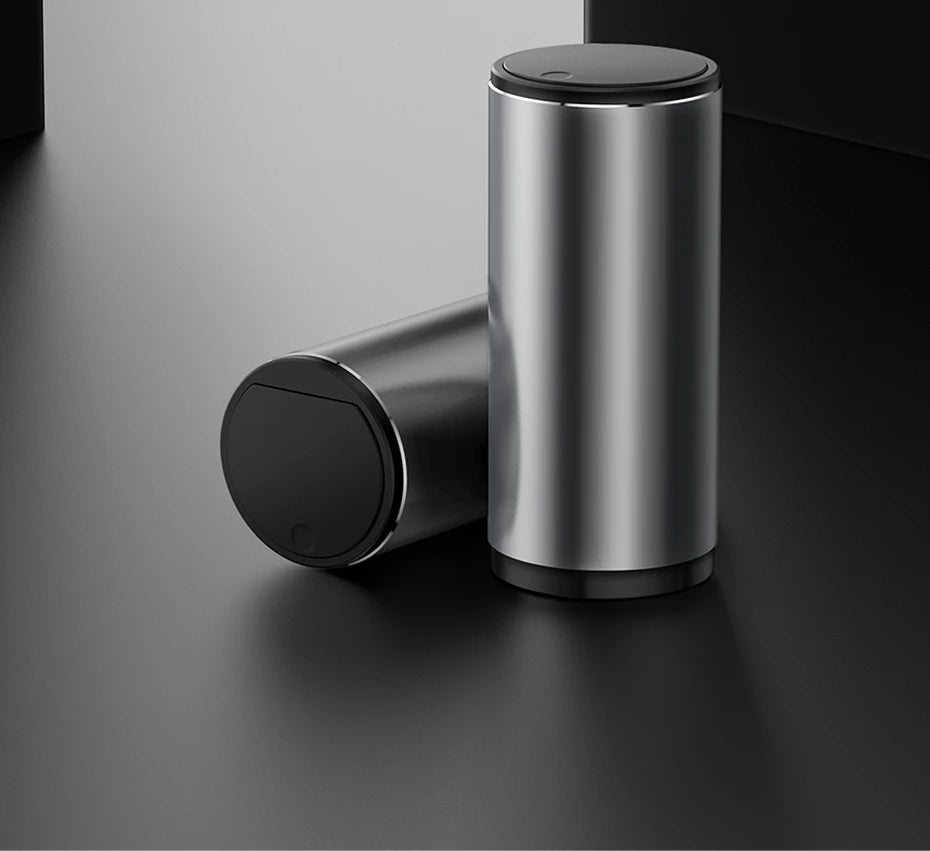 Compact Car Trash Bin with Push Lid