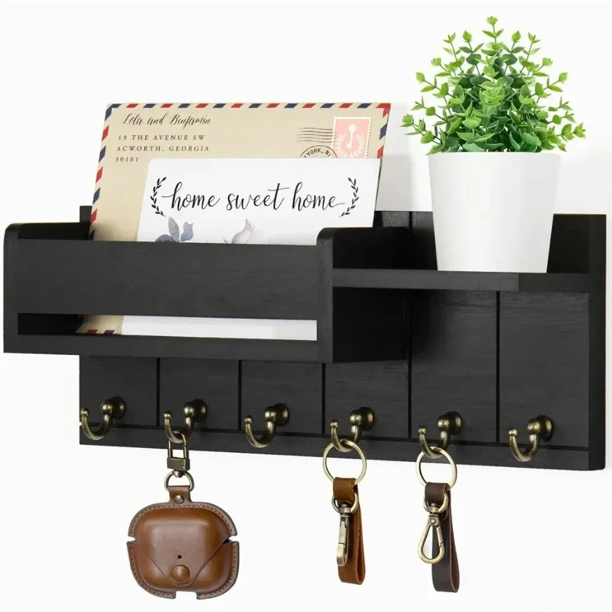 Rustic Wood Key Holder