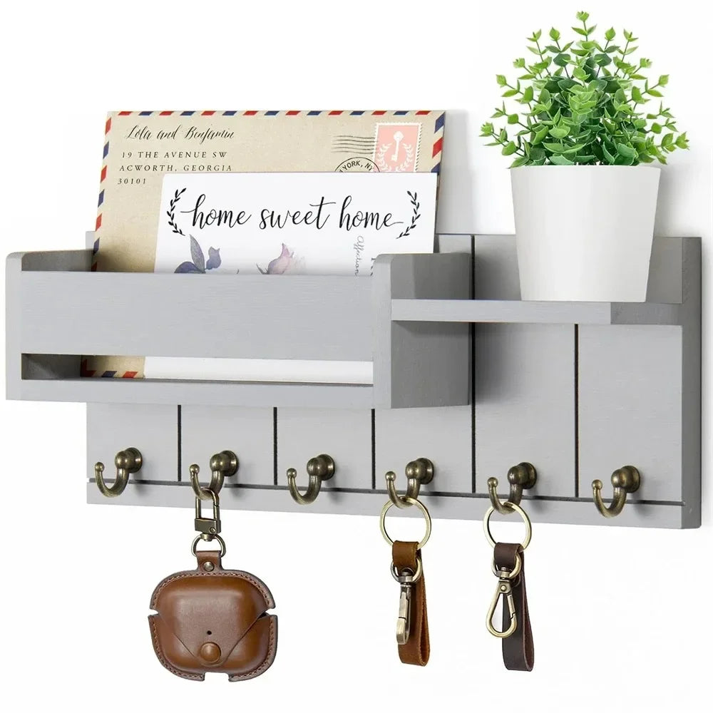 Rustic Wood Key Holder