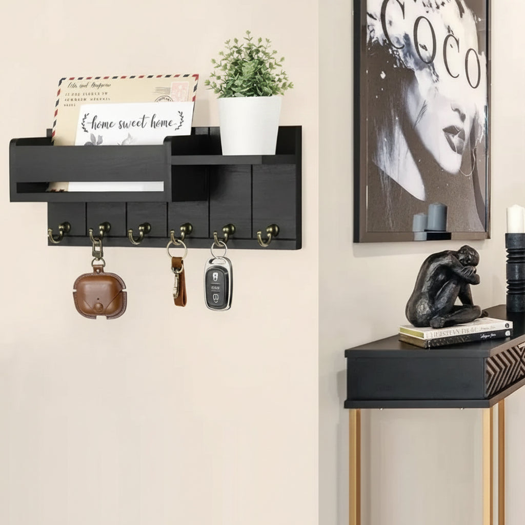 Rustic Wood Key Holder