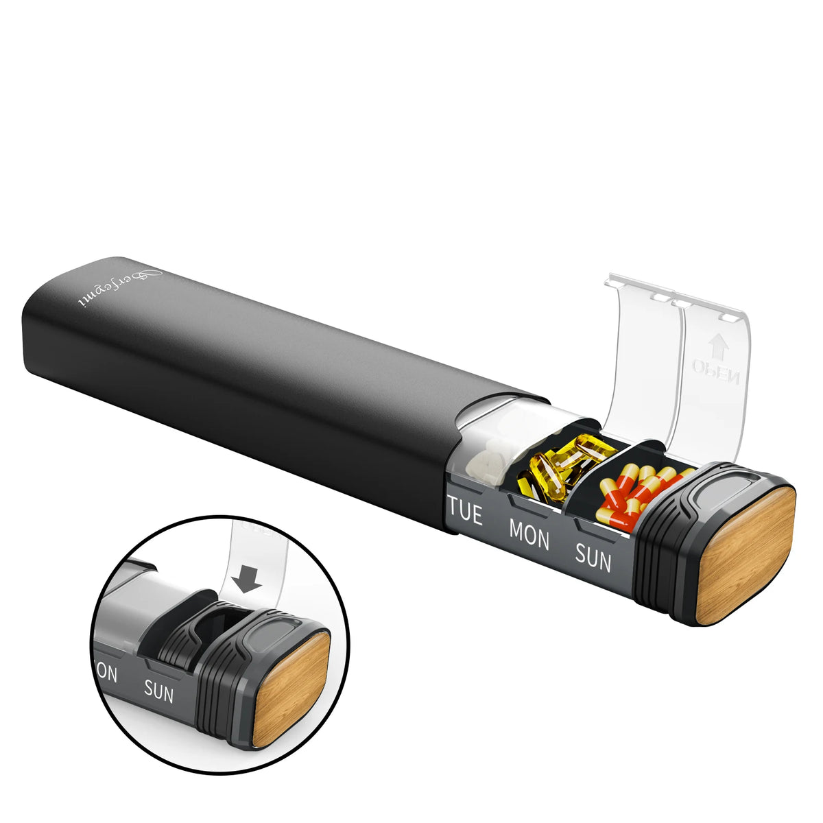 7-Day Metal Travel Pill Organizer