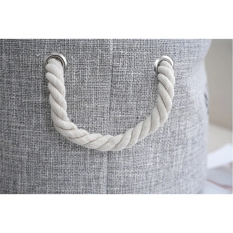 Linen Pet Toy Storage Basket 🐾