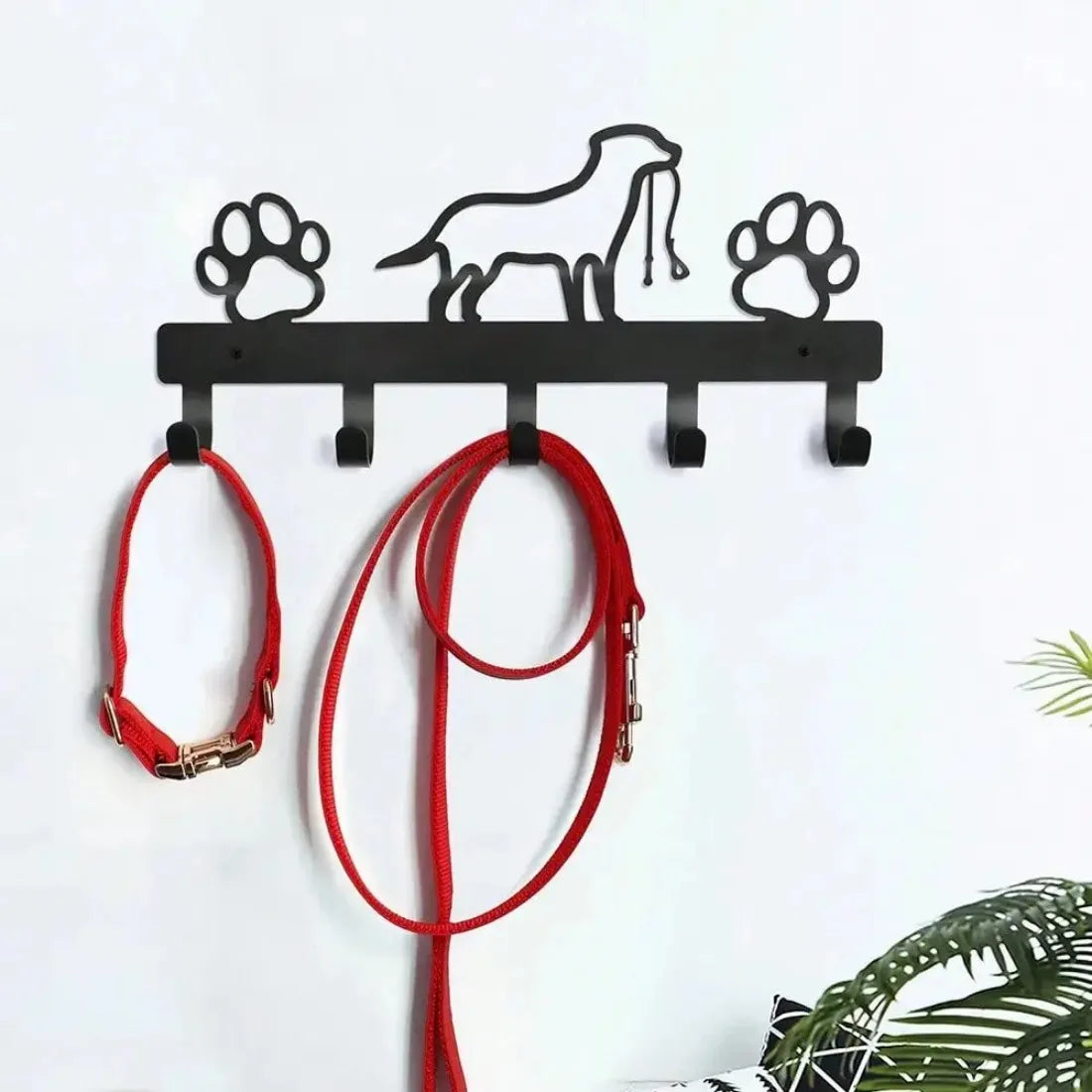 Paw & Leash Wall Rack