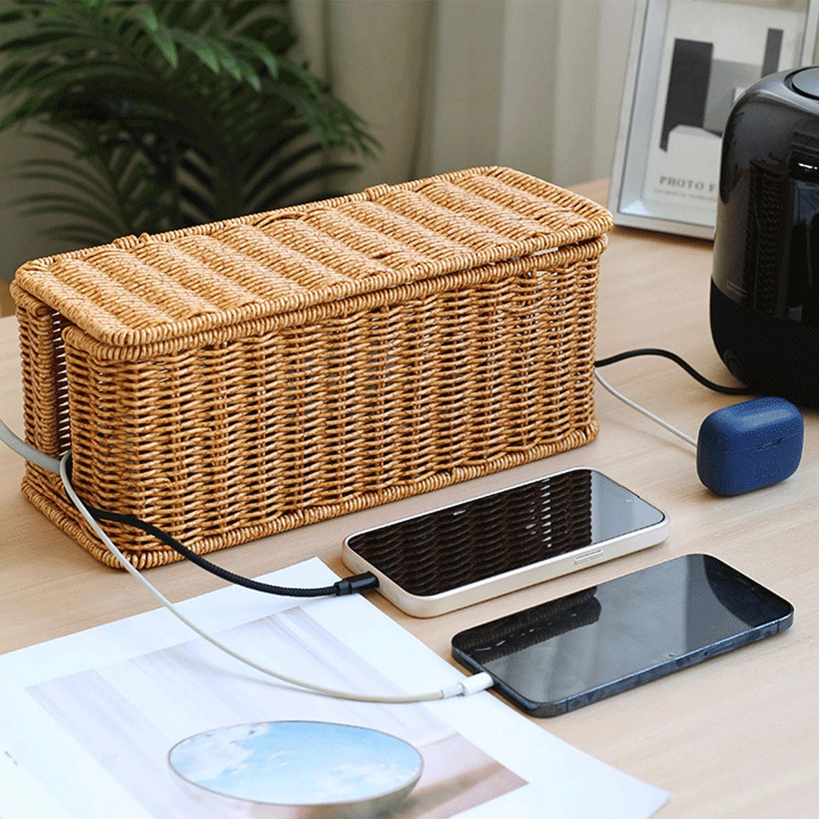 Handwoven Cable Management Box
