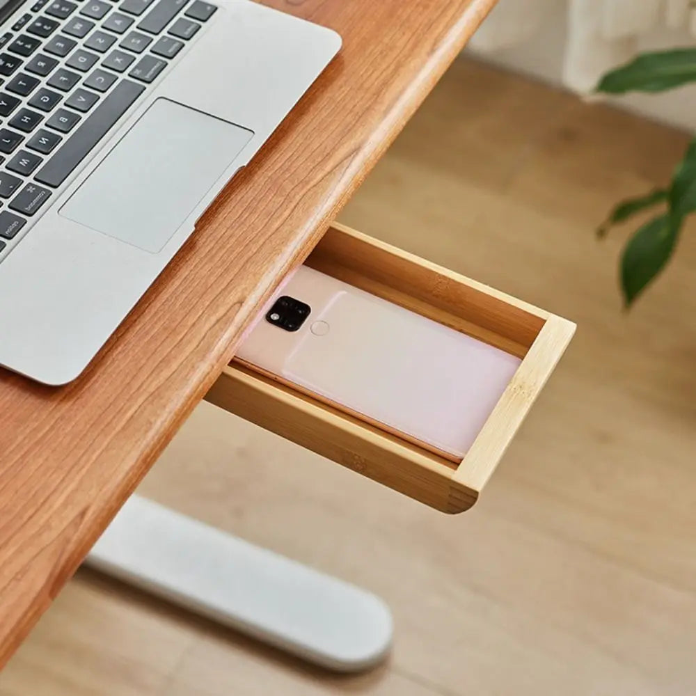 Wooden Under-Desk Storage Drawer
