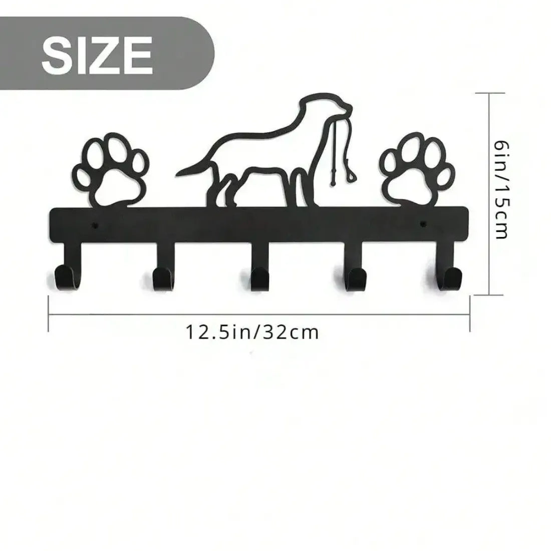 Paw & Leash Wall Rack