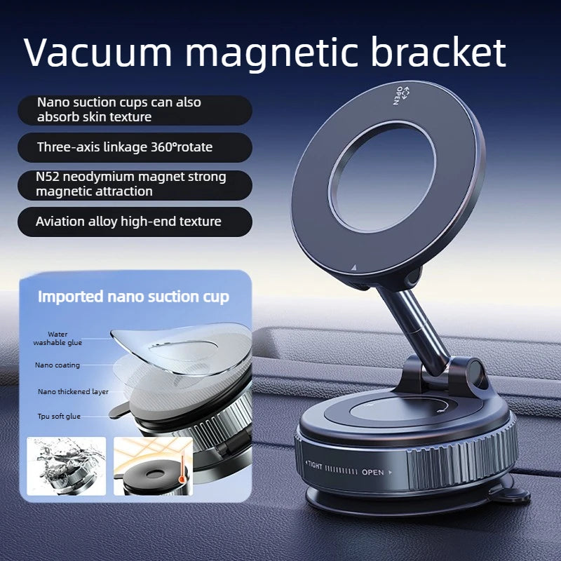 360° Magnetic Vacuum Phone Mount