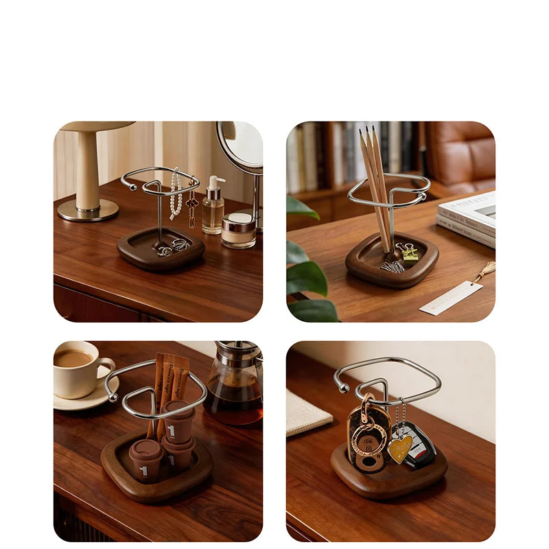 Wood & Metal Living Room Essentials Stand