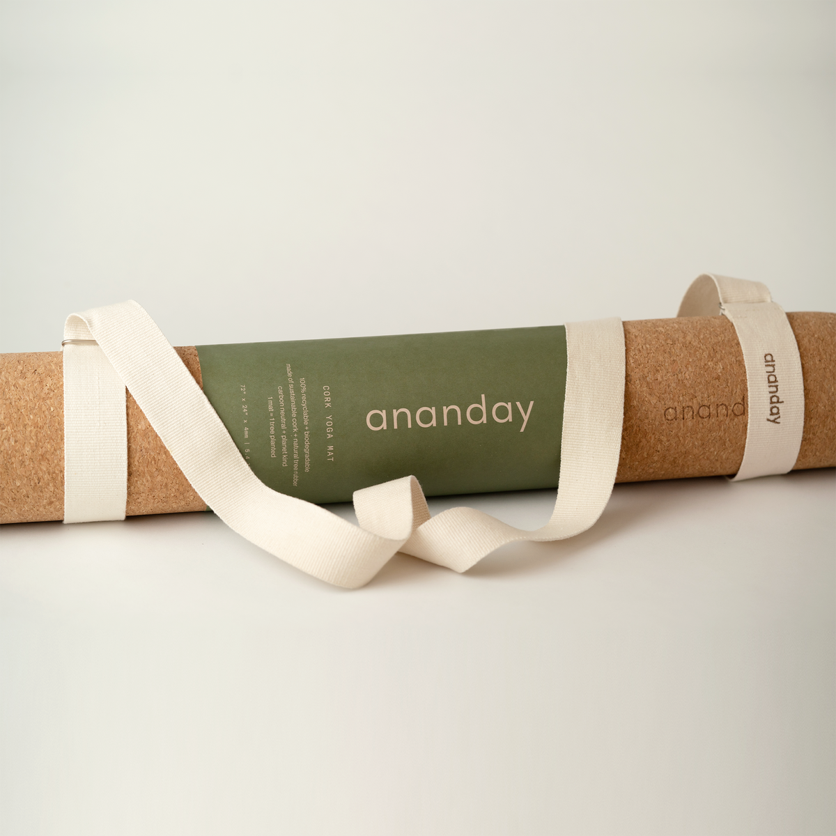 Premium Cork Yoga Mat + 2-in-1 Mat Carrier